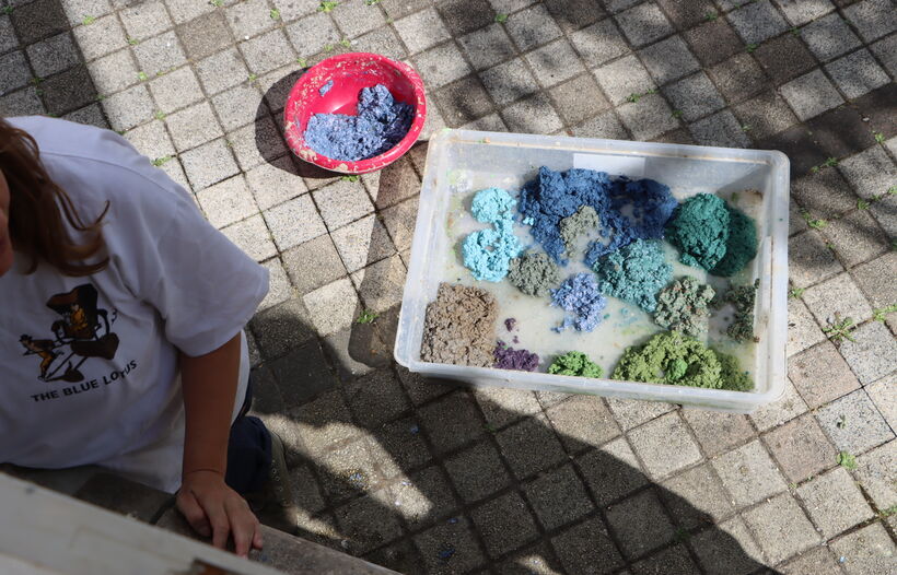 Les mains dans l'eau